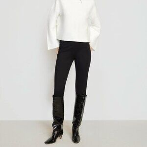 Modern Citizen Pants Bea Slim Leg Stretchy High Waisted Leggings Black